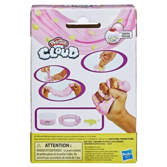 Play-Doh Super Cloud Kit Bubblegum Scented, Mix-In Beads Pink Yellow 2-PACK NEW - Picture 5 of 16